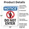 Signmission Do Not Enter OSHA Notice Sign, Aluminum, 10in W x 14in L, 2PK OS-2PACK-NS-A-1014-V-11219 - alternate 4